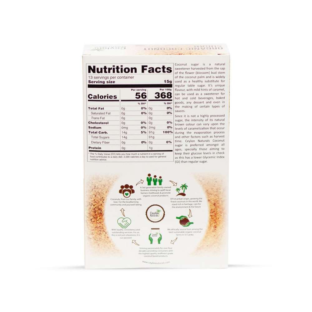 Ceylon Organic Coconut Sugar (Sl) 200g