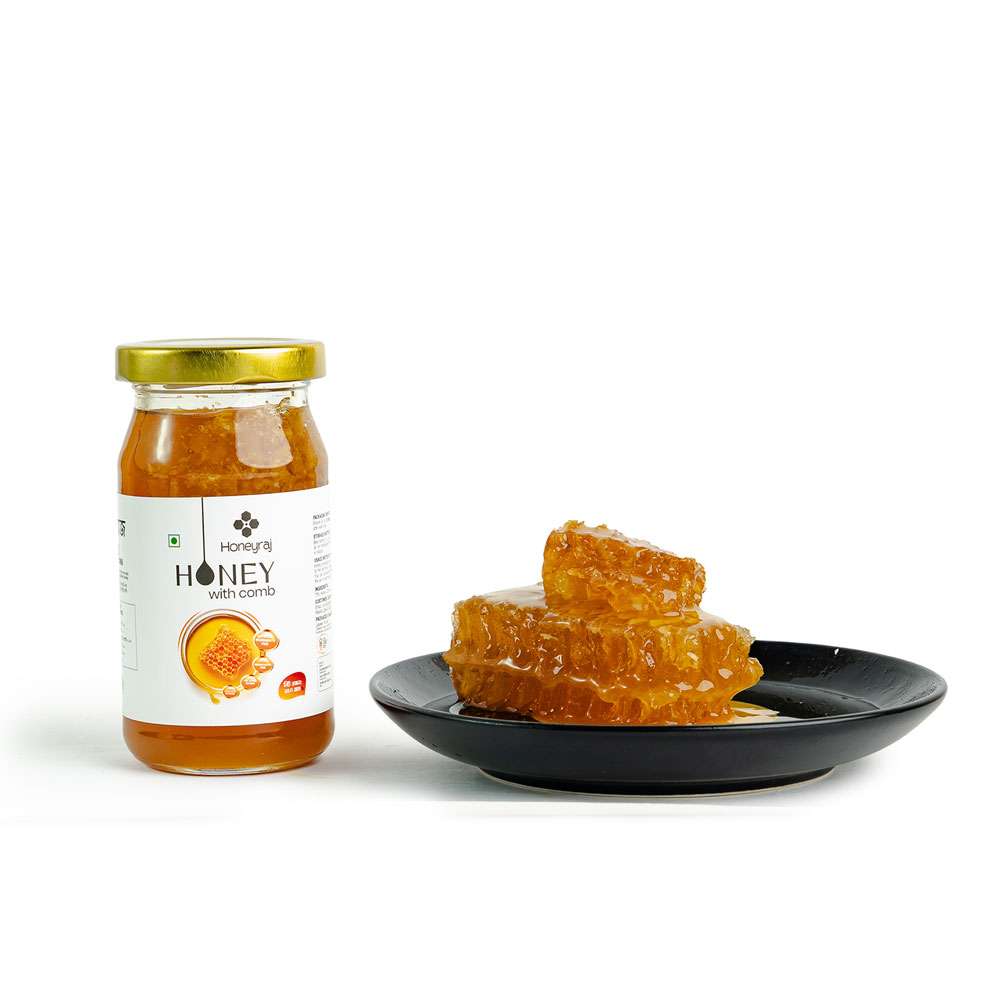 Mixed Flower Honey with comb 250g