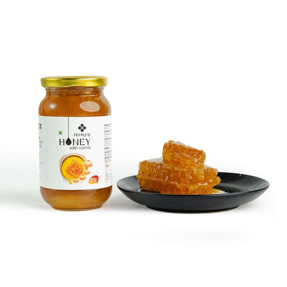 Mixed Flower Honey with comb 500g